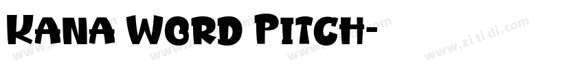 Kana Word Pitch字体转换